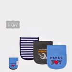 Hudson Burp cloth 3pcs