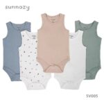 Sleeveless Bodysuit 5pcs - 3-6m