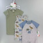 Baby Rompers 3pcs - 6-9m