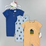 Baby Rompers 3pcs - 0-3m