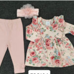 Sunnozy 3pcs Girl Casual Dress - 0-3m