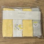 4 pcs mouth towel - Cotton - Yellow