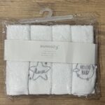 4 pcs mouth towel - Cotton - White
