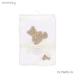 Sunnozy Hooded Towel + face towel - Beige