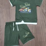 Baby boy shirt and shorts - Green - 6-9m