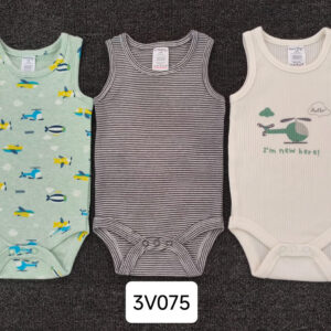 Sunnozy Sleeveless Bodysuit 3pcs