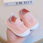 Baby Non-Slip Shoes - 6-12m, Pink