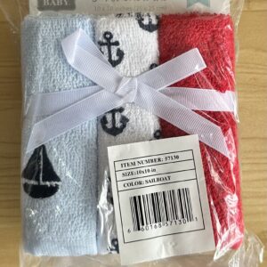 Hudson Baby 6pcs Cotton Washcloth 25cm*25cm