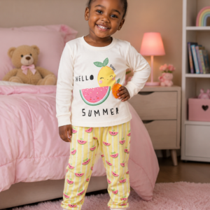 Girl Long Sleeves Pyjamas 3-5yrs