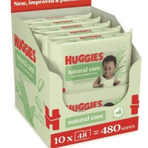 Box of Huggies Wipes Natural Care-10 packs