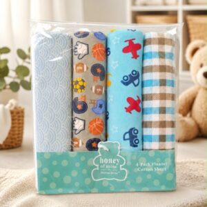 Boy Colored Cot Sheets 2yrds each-Random Design