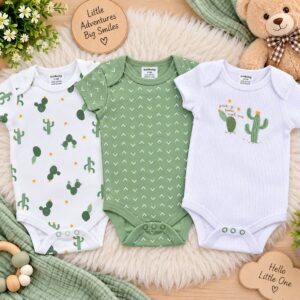 Sunnozy 3pcs bodysuits - 0-3m