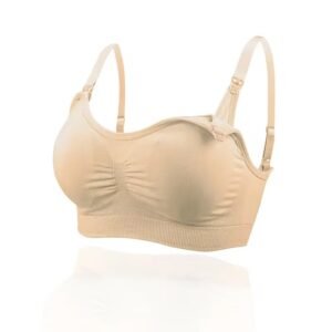 Breastfeeding bra beige