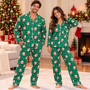 Adult Button Christmas Pyjamas