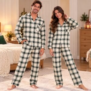 Adult Button Christmas Pyjamas